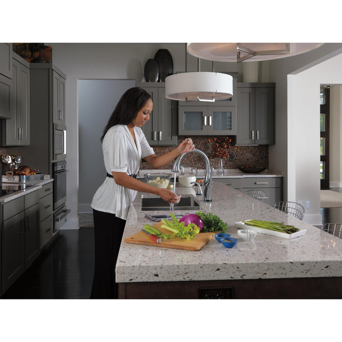 Delta Addison Single Handle Pull-Down Kitchen Faucet with Touch2O and ShieldSpray Technologies