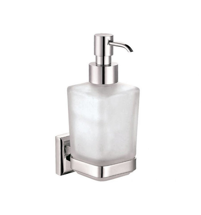 Aqua Nuon Wall Mount Frosted Glass Soap Dispenser