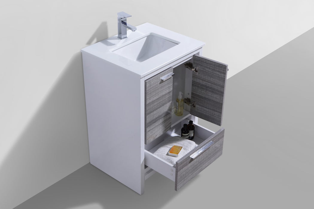 Dolce 24" Modern Bathroom Vanity with Quartz Counter-Top