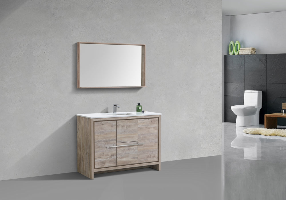 Dolce 48" Modern Bathroom Vanity with Quartz Counter-Top
