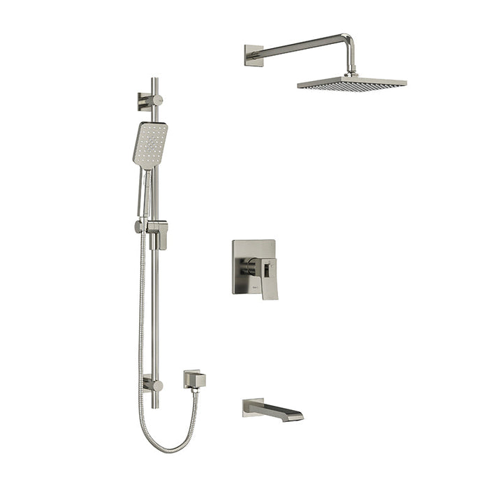 Riobel Zendo 3-Way System with Hand Shower Rail, Shower Head and Spout