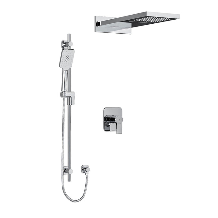 Riobel Fresk  3-Way System with Hand Shower Rail and Rain and Cascade Shower Head
