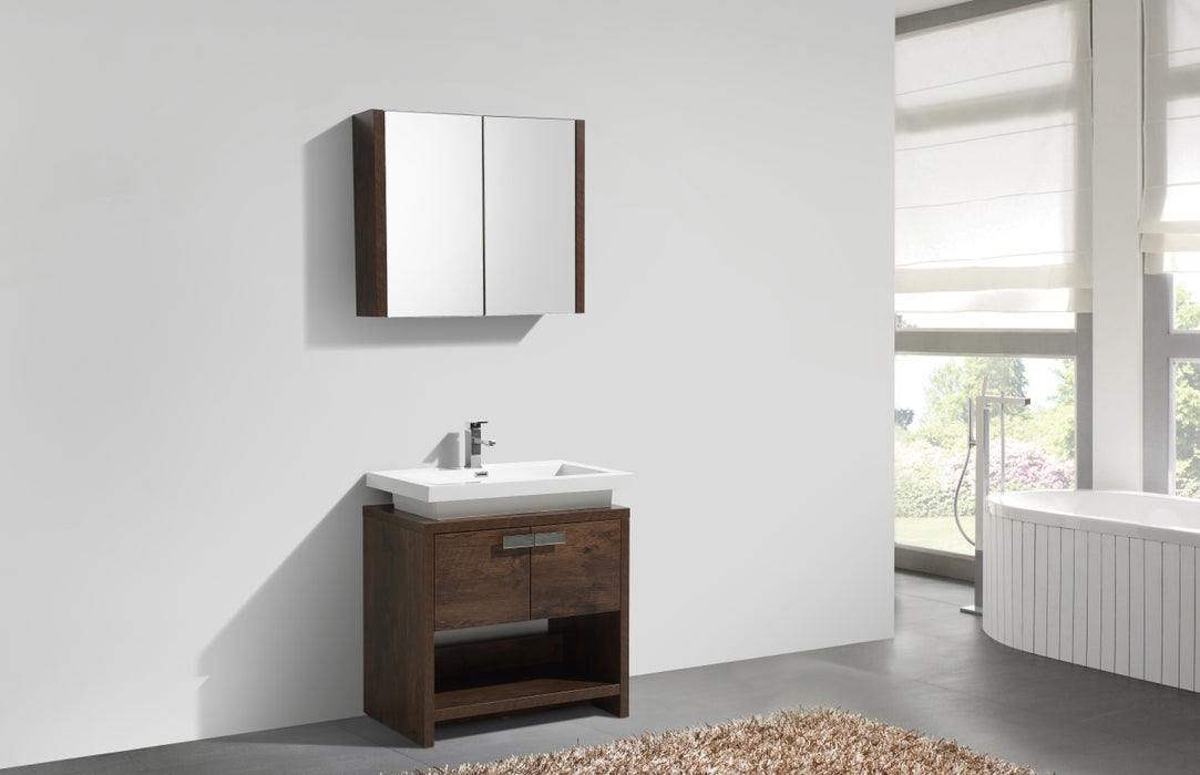 Levi 32" Modern Bathroom Vanity with Cubby Hole