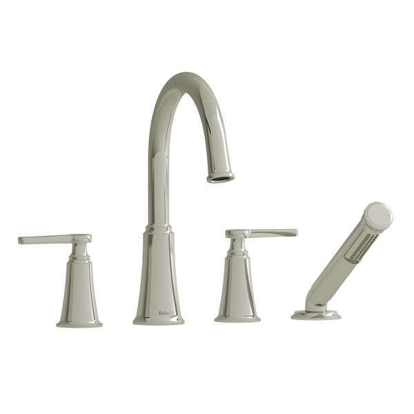 Riobel Momenti 4-Piece Deck-Mount Tub Filler with Hand Shower