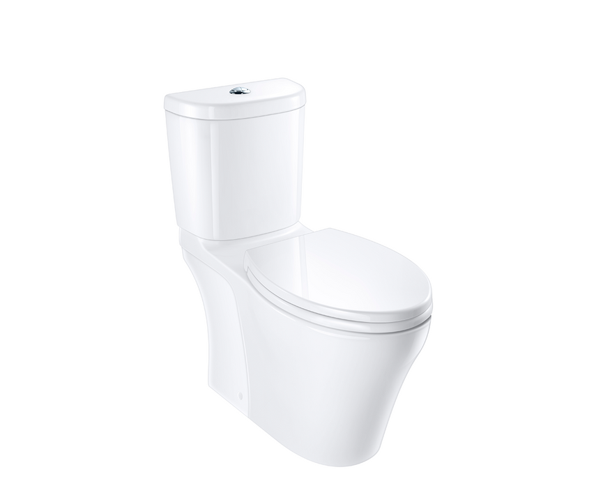Somerton Smart 270 Elongated Dual Flush Toilet Suite