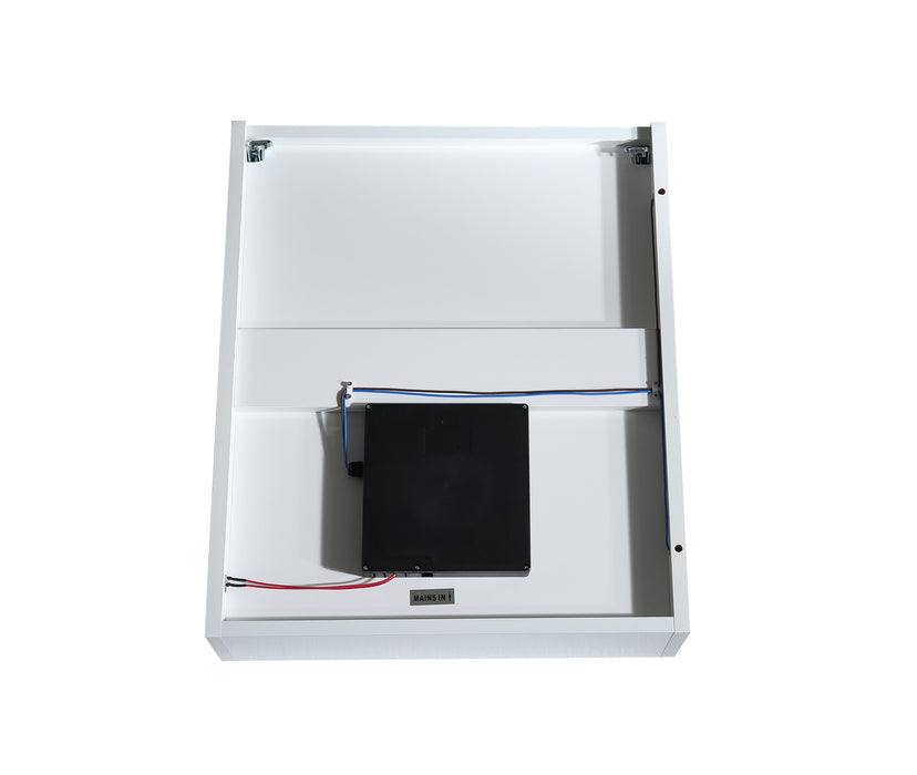 Rise 25" x 20" LED Bathroom Medicine Cabinet with Rock Switch
