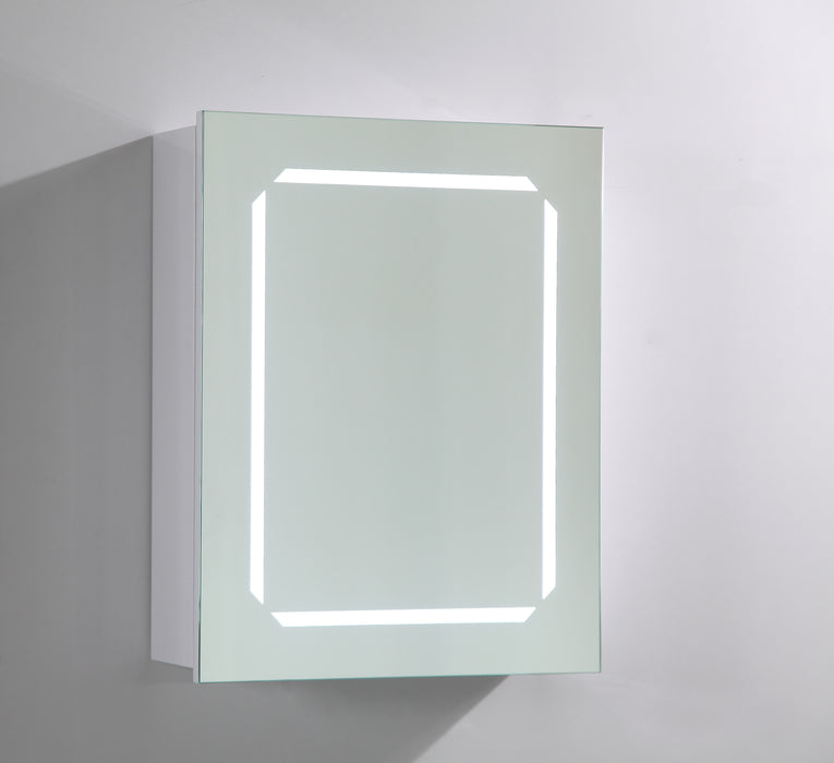 Rise 25" x 20" LED Bathroom Medicine Cabinet with Rock Switch