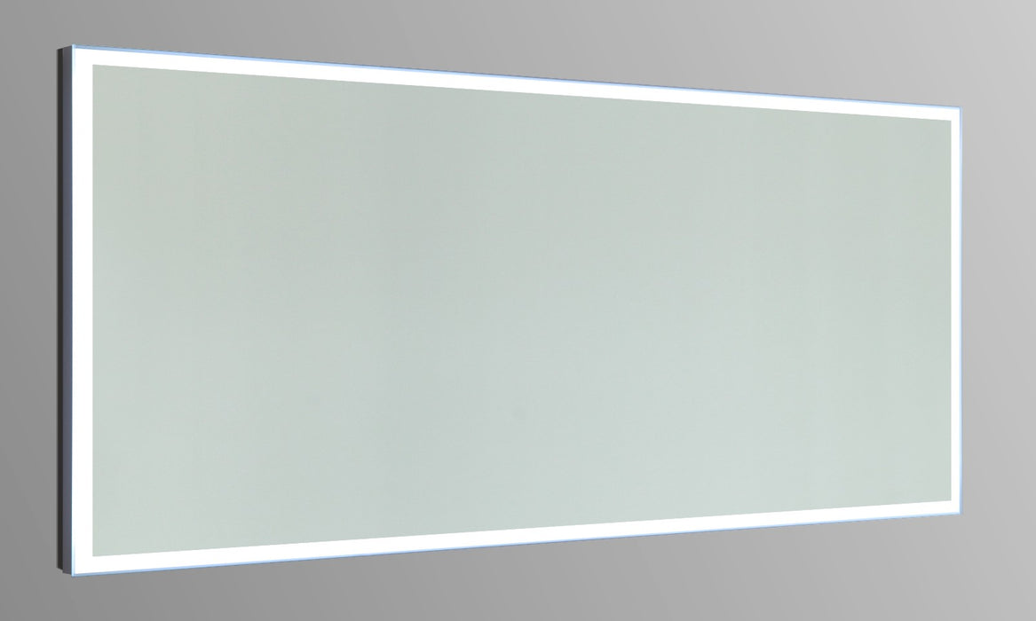 Frame 60" x 27" LED Bathroom Mirror with Touch Sensor