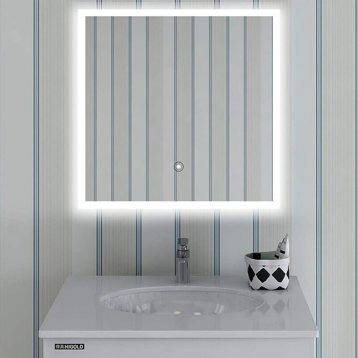 Lumi 28" x 28" LED Bathroom Mirror with Touch Sensor