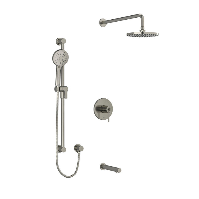 Riobel CS 3-Way Shower System: Hand Shower Rail, Shower Head and Tub Spout