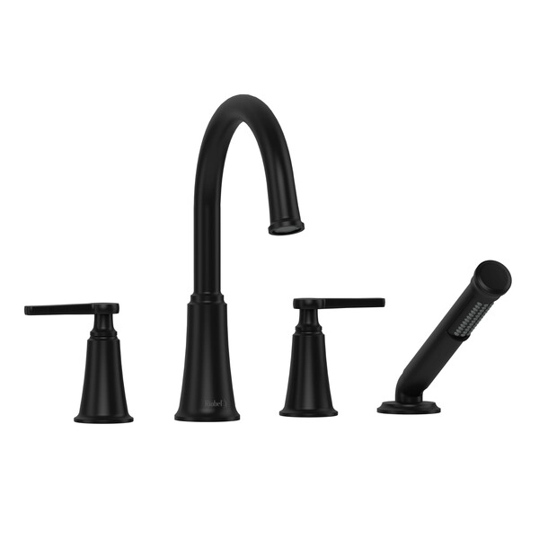Riobel Momenti 4-Piece Deck-Mount Tub Filler with Hand Shower