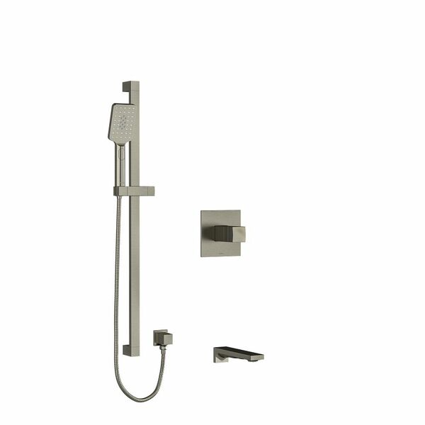 Riobel Reflet Shower System with Spout and Hand Shower Rail