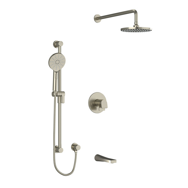 Riobel Ode 3-Way System with Hand Shower Rail, Shower Head and Spout