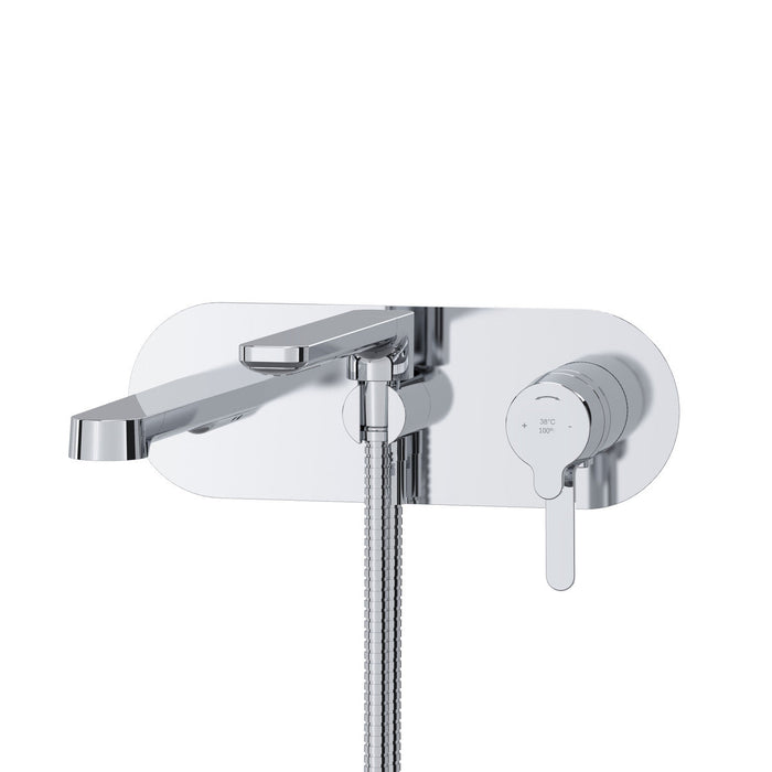 Riobel Nibi Wall-Mount Tub Filler with Hand Shower