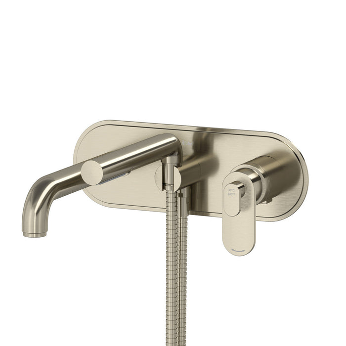 Riobel Arca Wall-Mount Tub Filler with Hand Shower