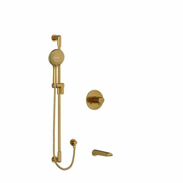 Riobel Parabola Shower System with Spout and Hand Shower Rail
