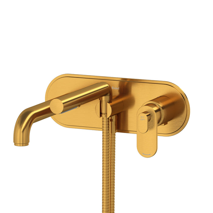 Riobel Arca Wall-Mount Tub Filler with Hand Shower