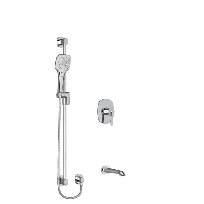 Riobel Venty 2-Way System with Spout and Hand Shower Rail