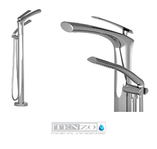 Fluvia Freestanding Tub Filler (Chrome)