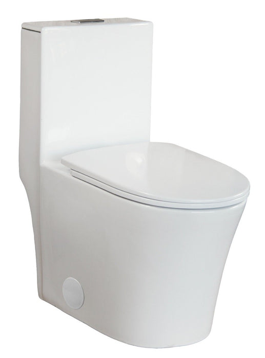 Tulum 1-Piece Toilet With Soft Closing Seat