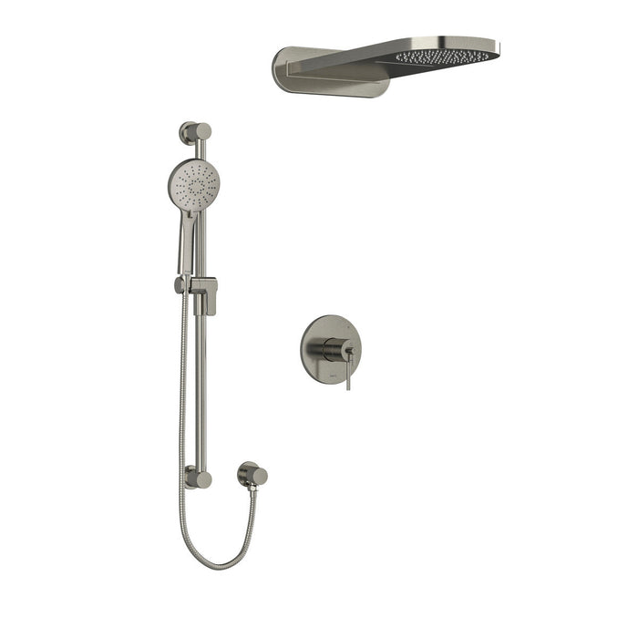 Riobel CS 3-Way System with Hand Shower Rail and Rain and Cascade Shower Head